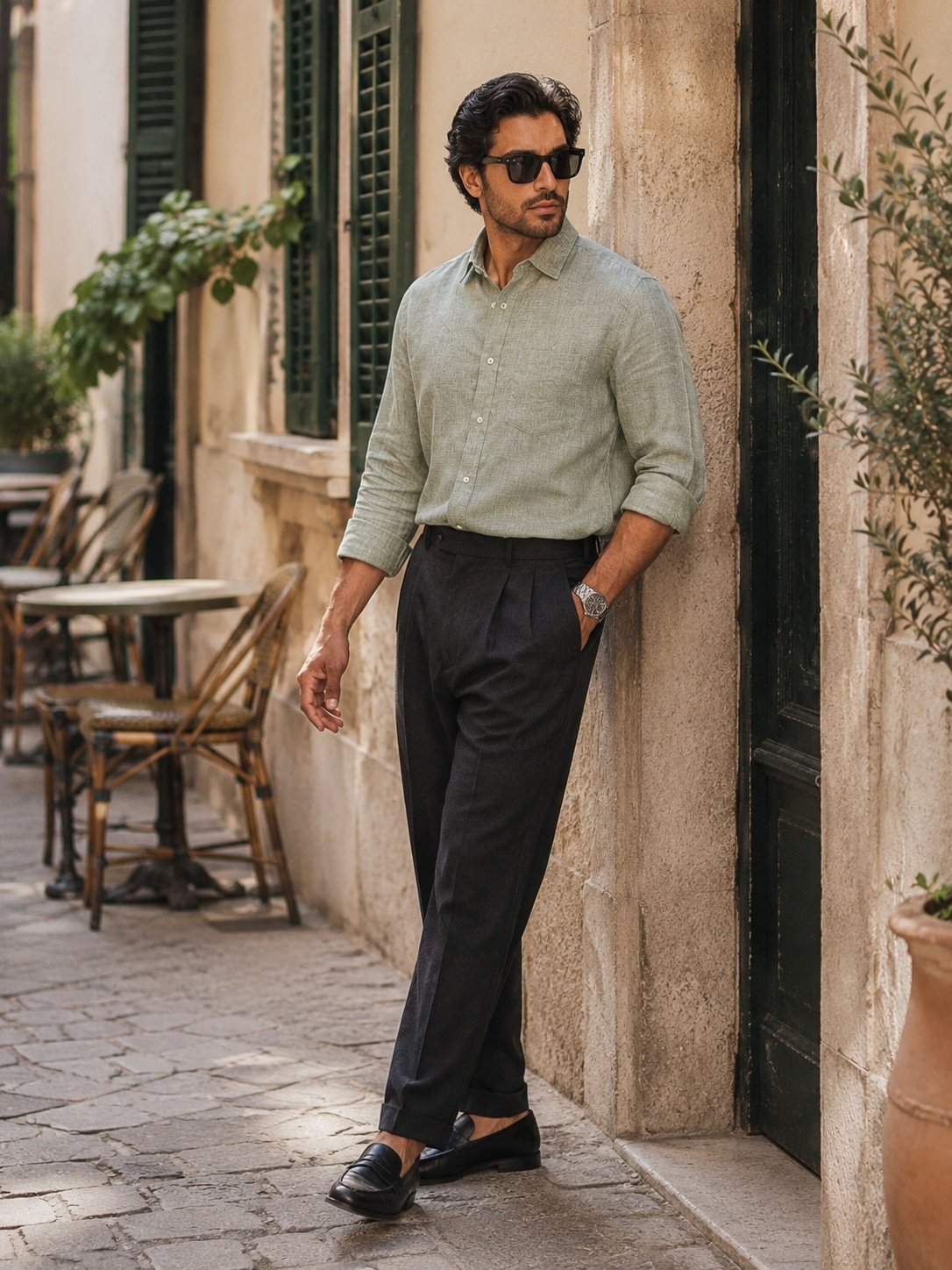 THREADSKY Linen Ease Green - Threadsky Premium Collection