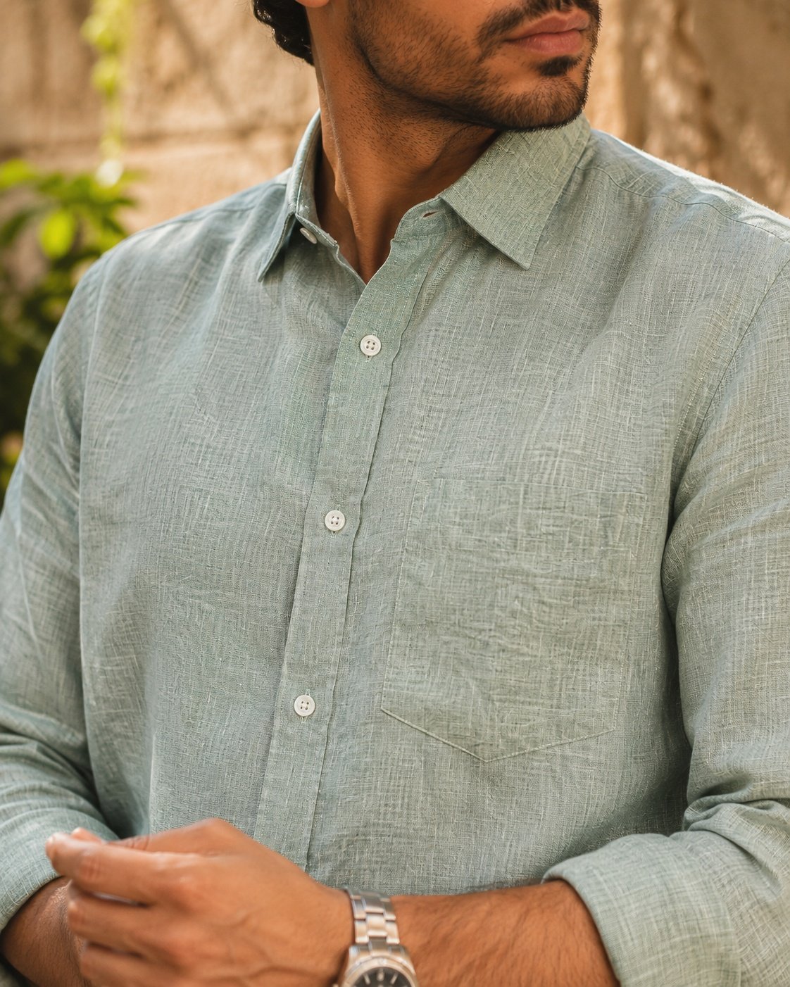 THREADSKY Linen Ease Green