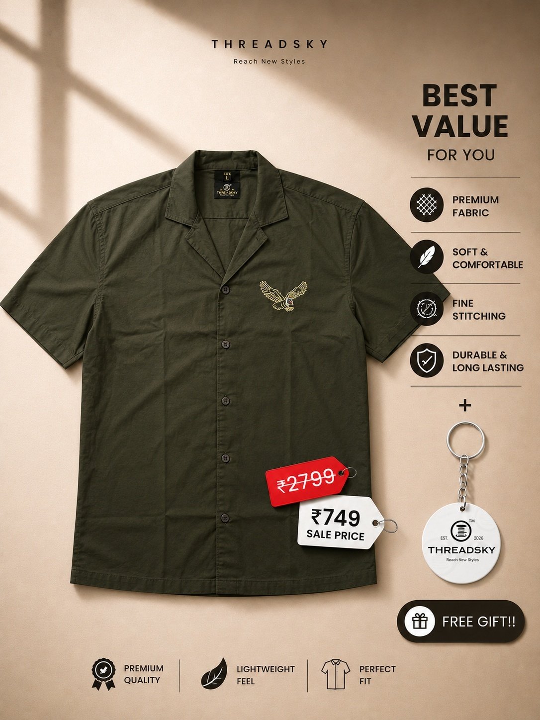 THREADSKY Urban Edge Green