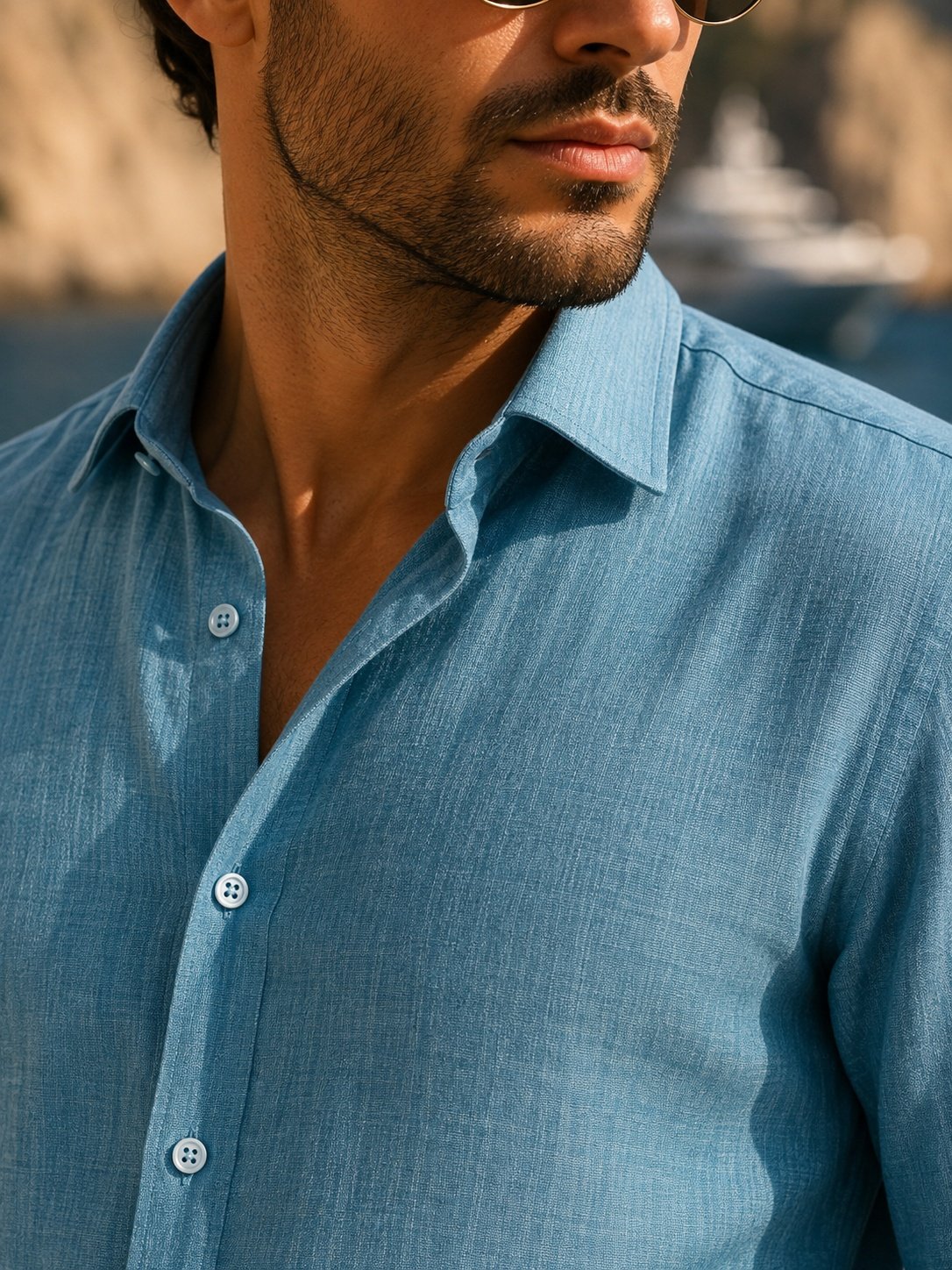 THREADSKY Core Linen Blue