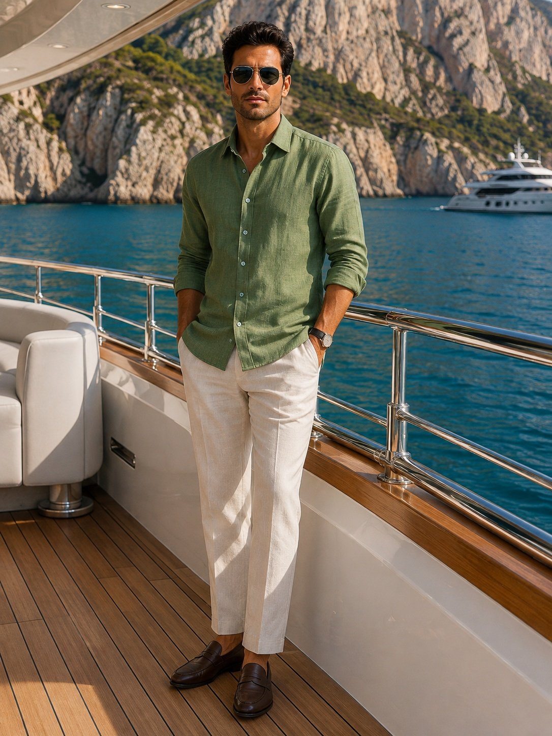 THREADSKY Core Linen Green